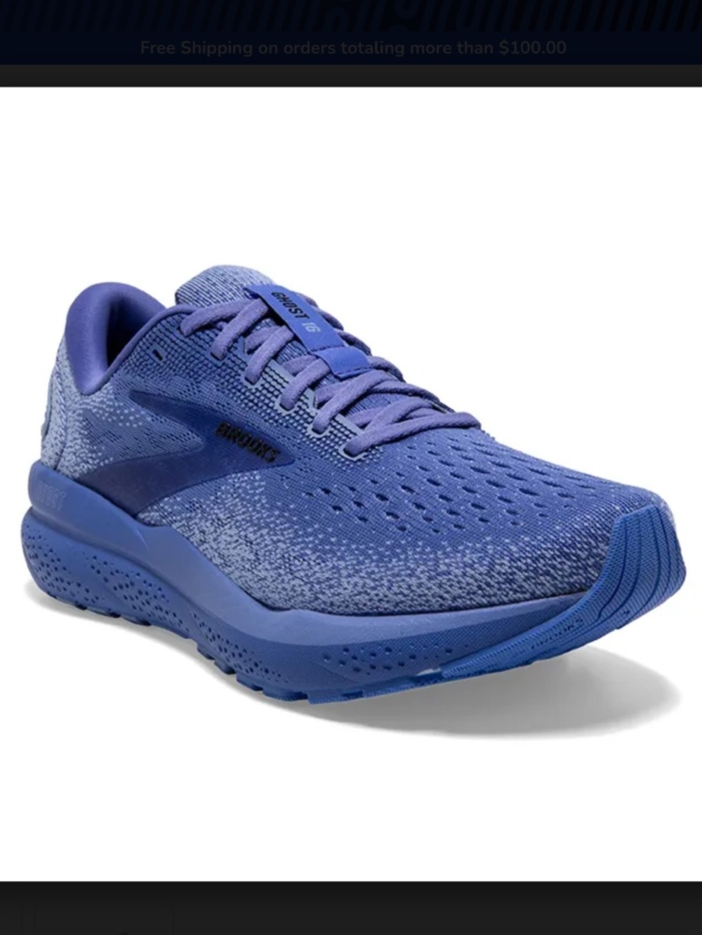 Women's Brooks Ghost 16 Blue/Purple Running Shoes Size 9.5